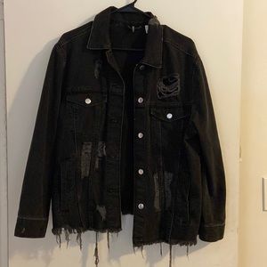 black denim jacket